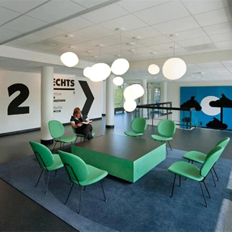 Glass Ball LED Pendant Light - Modern White Nordic Hanging Fixture