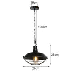 Loft Pendant Light Industrial Hanging Lamp Nordic Retro Home Decor E27