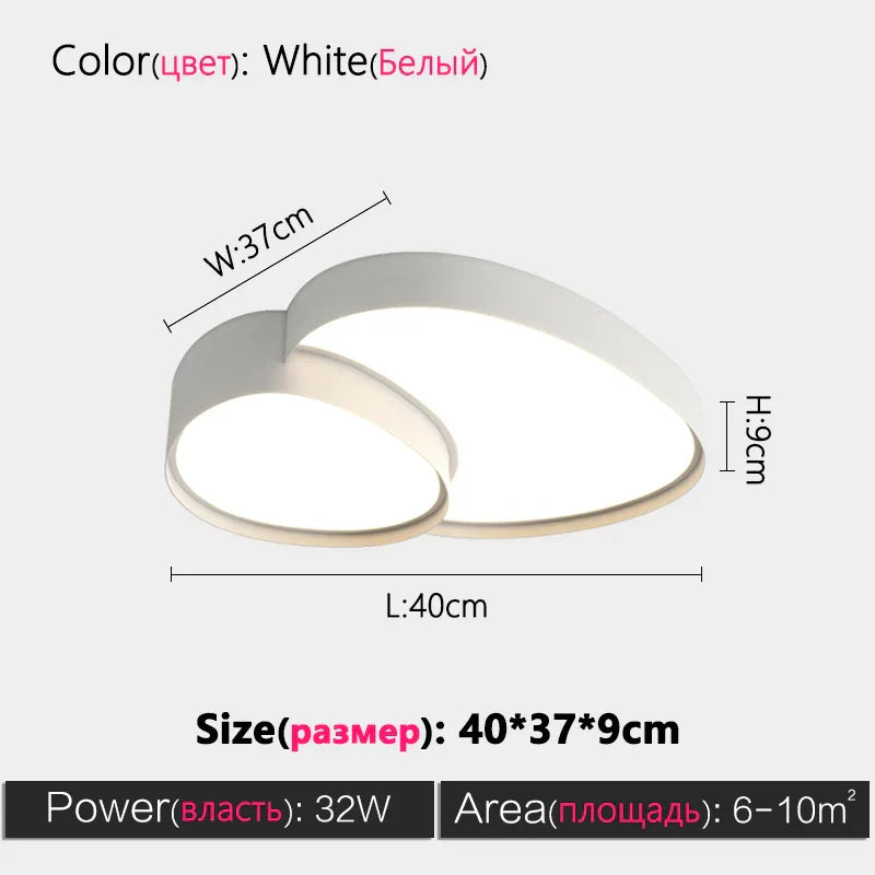 Modern Nordic LED Ceiling Lamps for Home Decor