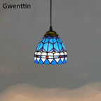 Tiffany Style Stained Glass Pendant Chandelier for Home Lighting