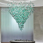 Modern Luxury Glass Stone Chandelier for Living Room LED Pendant Light