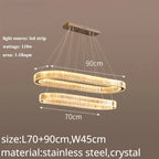 Crystal LED Chandelier: Modern Luxury Lighting for Living & Dining Room