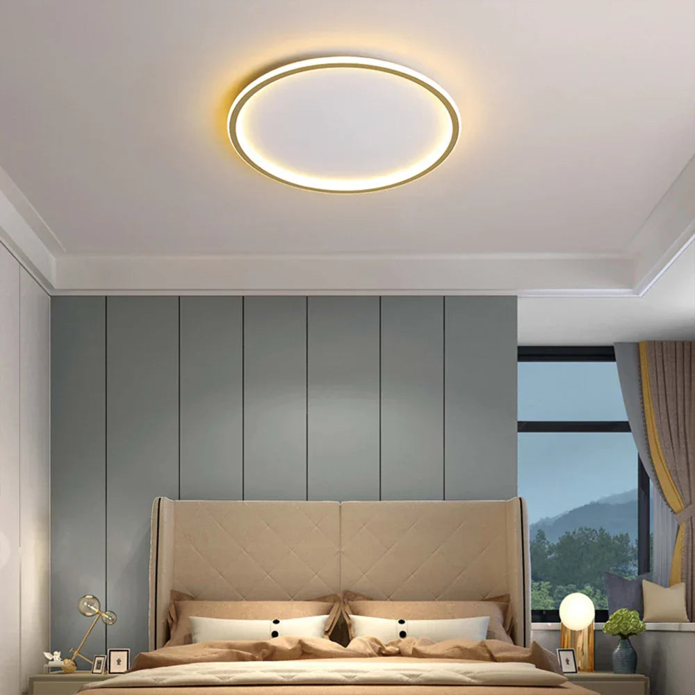 Round Nordic LED Ceiling Lamp for Modern Indoor Lighting