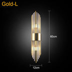 Crystal Wall Lamp: Elegant LED Indoor Lighting for Living Room, Bedroom, Hotel, and TV Background