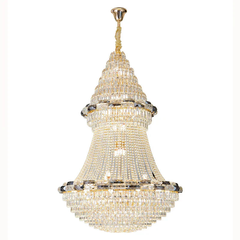 Crystal Chandelier: Elegant European Luxury Lighting for Living Room, Restaurant, and Bedroom