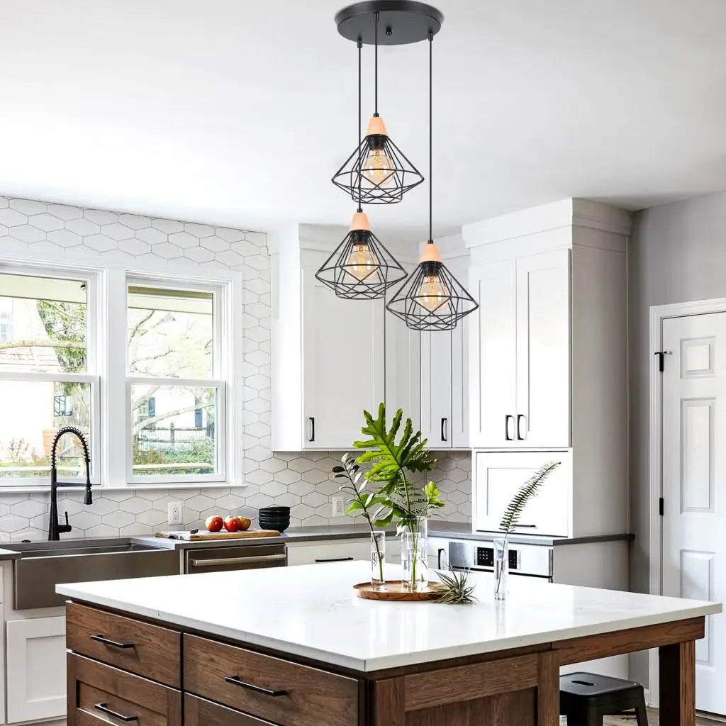 Industrial Wood Ceiling Chandelier for Bedroom Cafe Bar Restaurant Decor