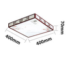 Mahogany LED Ceiling Lamp Minimalism Round/Square Interior Lighting for Living Room & Dining Room