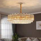Crystal Pendant Chandelier: Elegant LED Lighting for Home Decor