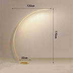 Arc Shape LED Floor Lamp with Remote Control for Modern Living Room Decor