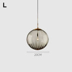 Glass Ball Lustre Pendant Lights - Modern Nordic Design for Kitchen, Bedroom, or Restaurant
