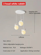 Moon LED Chandelier for Children's Room, Bedroom, Dining Room - Modern and Creative Lighting