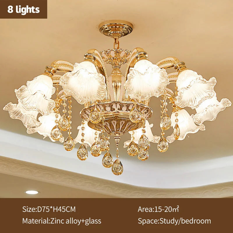 Crystal Luxury Ceiling Chandelier for Living Room, Hotel, Villa Lobby - Nordic Modern Lighting
