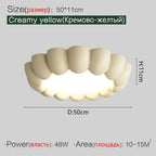 Cream Wind Bedroom Ceiling Lights - Full Spectrum Internet Celebrity Design