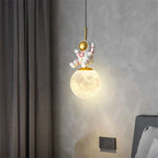 Astronaut Chandelier: Personalized Children's Room Decor Lighting for Warm Atmosphere