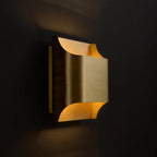 Post-Modern Copper Wall Lamp for Hotel Living Room Bedroom LED Lighting