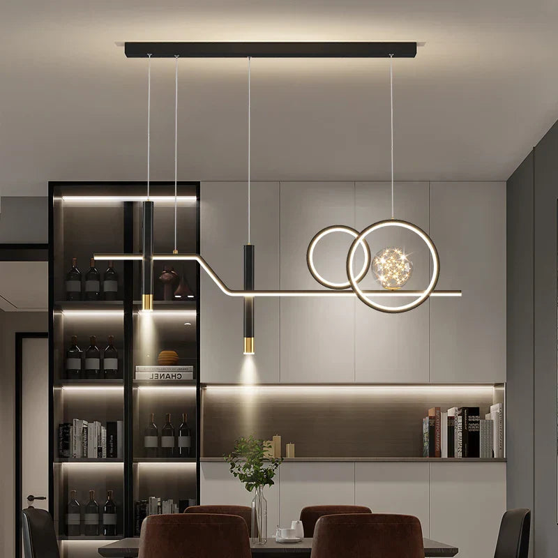 Nordic LED Chandelier: Modern, Simple Lighting for Home, Restaurant, and Office