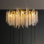 Gold Aluminium Branch Pendant Light Chandelier for Modern Dining Room Decor
