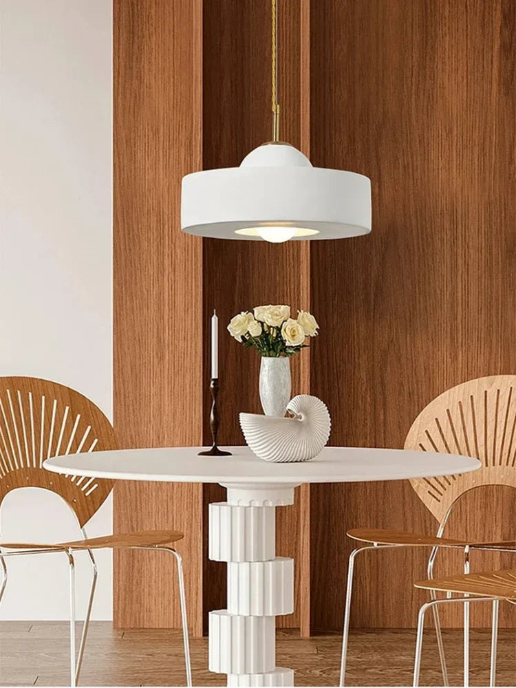 Modern Cream Pendant Light for Dining, Bedroom, Living Room