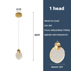 Crystal Spiral Chandelier LED Modern Minimalist Staircase Living Room Light