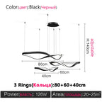 Minimalist Modern LED Chandelier for Living Room - Creative Nordic Hall Lamps