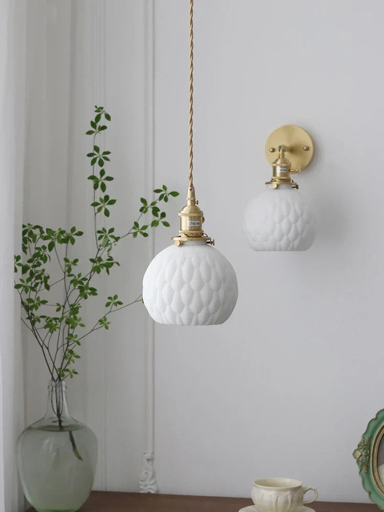 Ceramic Pendant Lights - Nordic Chandelier Lighting for Restaurant, Bedside, and Coffee Area