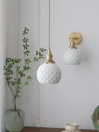 Ceramic Pendant Lights - Nordic Chandelier Lighting for Restaurant, Bedside, and Coffee Area
