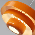 Retro Orange Pendant Lamp LED Ceiling Chandelier for Dining Room & Cafe