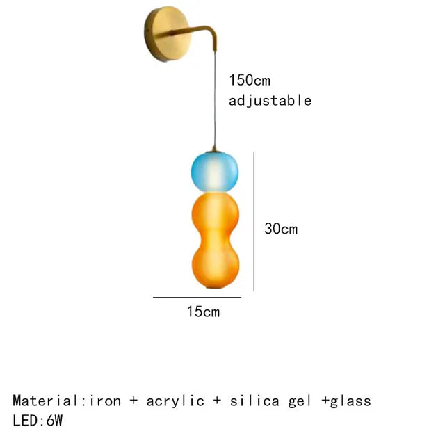 Stained Glass Pendant Lamps LED - Creative Lighting for Home, Bar, or Restaurant