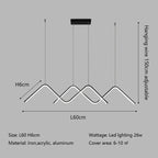 Geometric LED Pendant Lights Modern Minimalist Chandelier Lighting