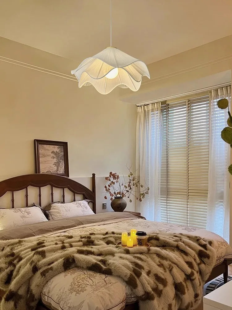 Nordic Simple Cloth Chandelier LED Pendant Light for Living Room & Bedroom