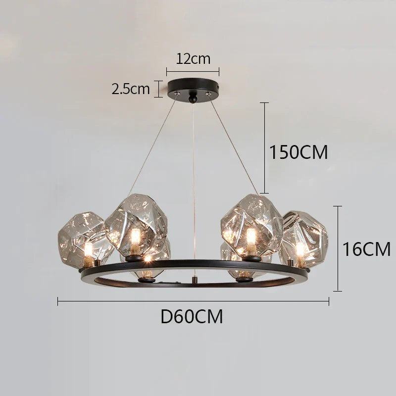 Modern LED Staircase Chandeliers for Living Room Lighting