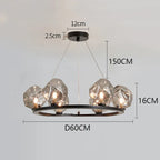 Modern LED Staircase Chandeliers for Living Room Lighting