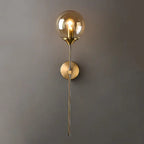 Golden Glass Ball Wall Lamp: Modern Nordic Style Bedside & Living Room Lighting