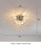 Dandelion Chandelier LED Pendant Lamp for Dining Room, Bedroom, Shops