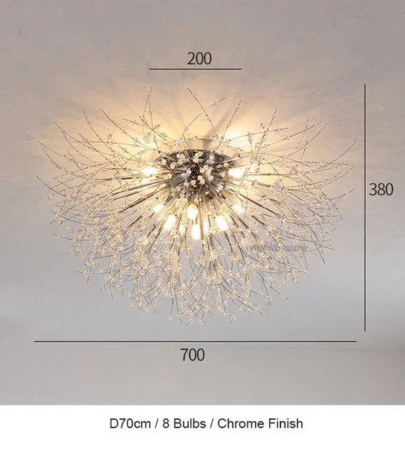 Dandelion Chandelier LED Pendant Lamp for Dining Room, Bedroom, Shops