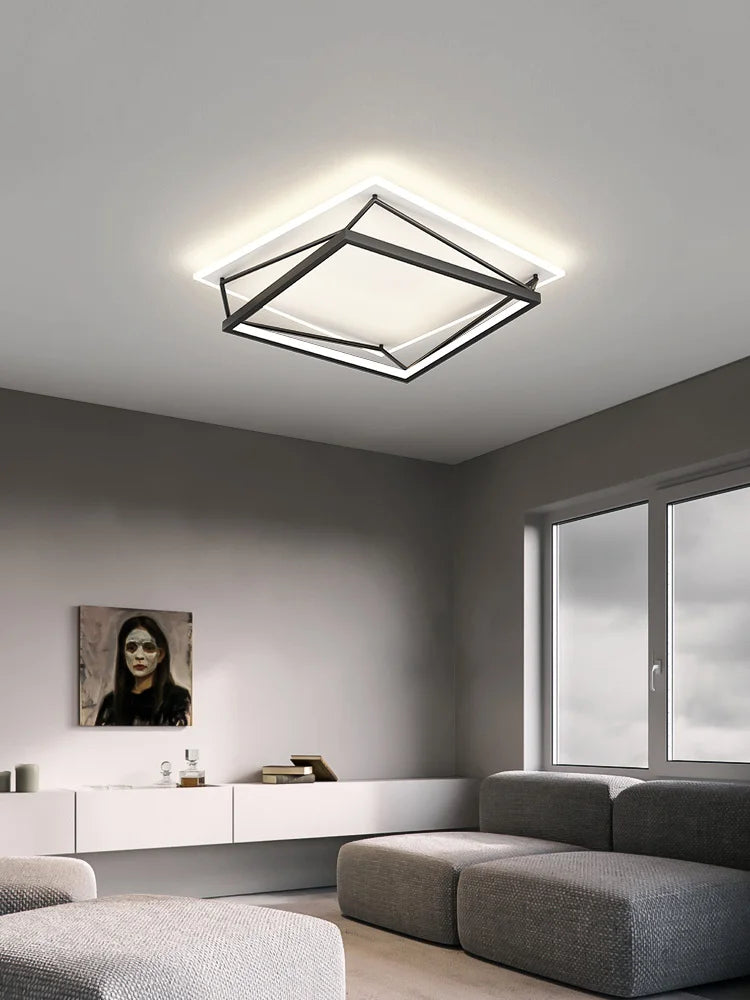 Nordic LED Geometric Ceiling Lamp for Modern Minimalist Home Decor by Afralia™