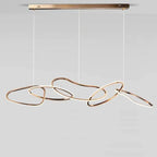 Luxury Steel Pendant Chandelier Dimmable LED Luminarias