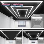 Rectangle Hexagon Led Light Bar for Auto Detailing Garage Ceiling