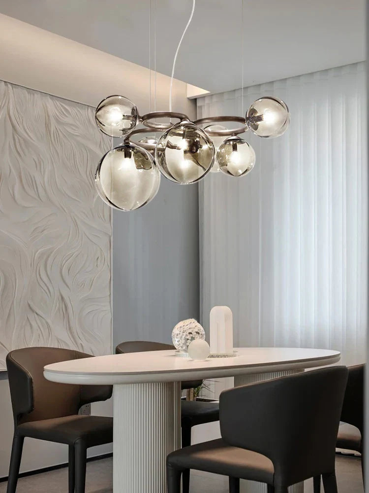 Nordic Glass Chandelier Luxury Pendant Lamps for Living Dining Bedroom