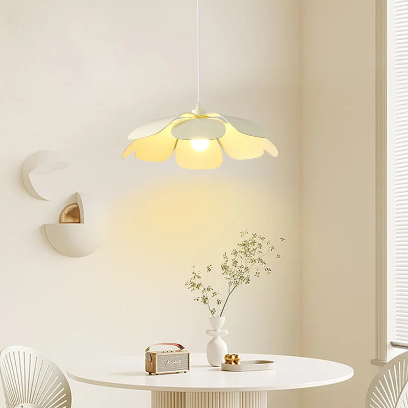 Wind Petal Chandelier: Unique Wabi Sabi LED Pendant Light for Dining Room and Bedroom