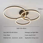 Modern Minimalism Round Ring Ceiling Lamp LED Lighting Fixture