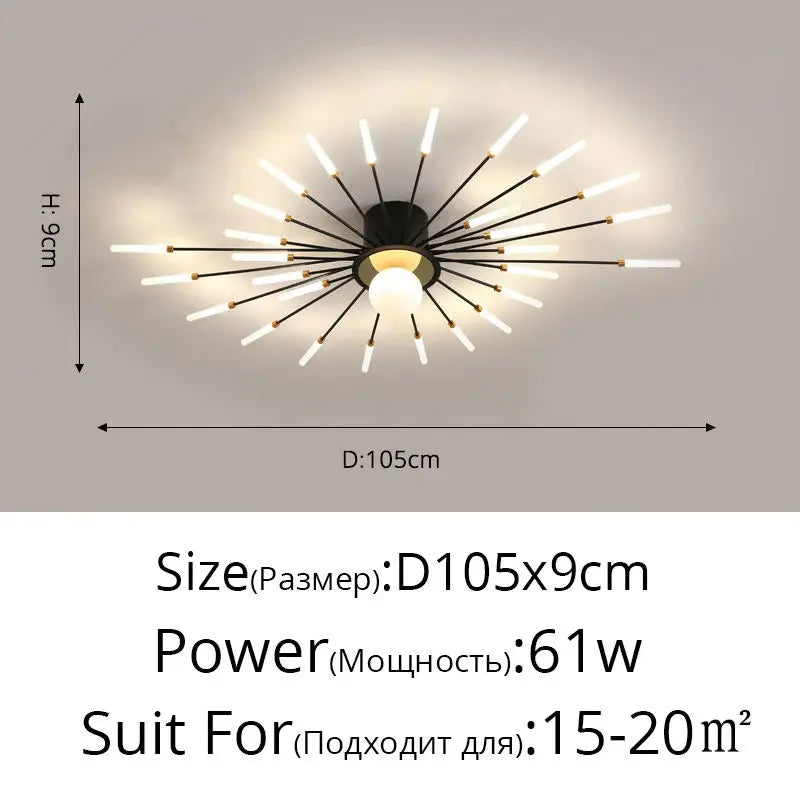LED Chandelier Lights - Modern Indoor Lighting for Living Room, Kids Room, Bedroom