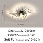 LED Chandelier Lights - Modern Indoor Lighting for Living Room, Kids Room, Bedroom