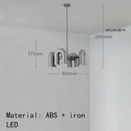 U-shaped Iron Chandelier Modern Minimalist LED Lighting for Home and Restaurant