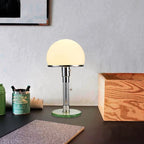 Bauhaus Mushroom Table Lamp Milk White Glass Bedroom Coffee Study Indoor Lighting
