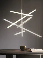 Modern Nordic Stripes LED Pendant Chandelier for Living, Dining, Bedroom & Loft