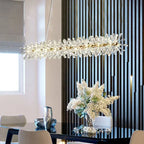 Luxury Crystal Chandelier LED Ceiling Light for Modern Living Room & Bedroom