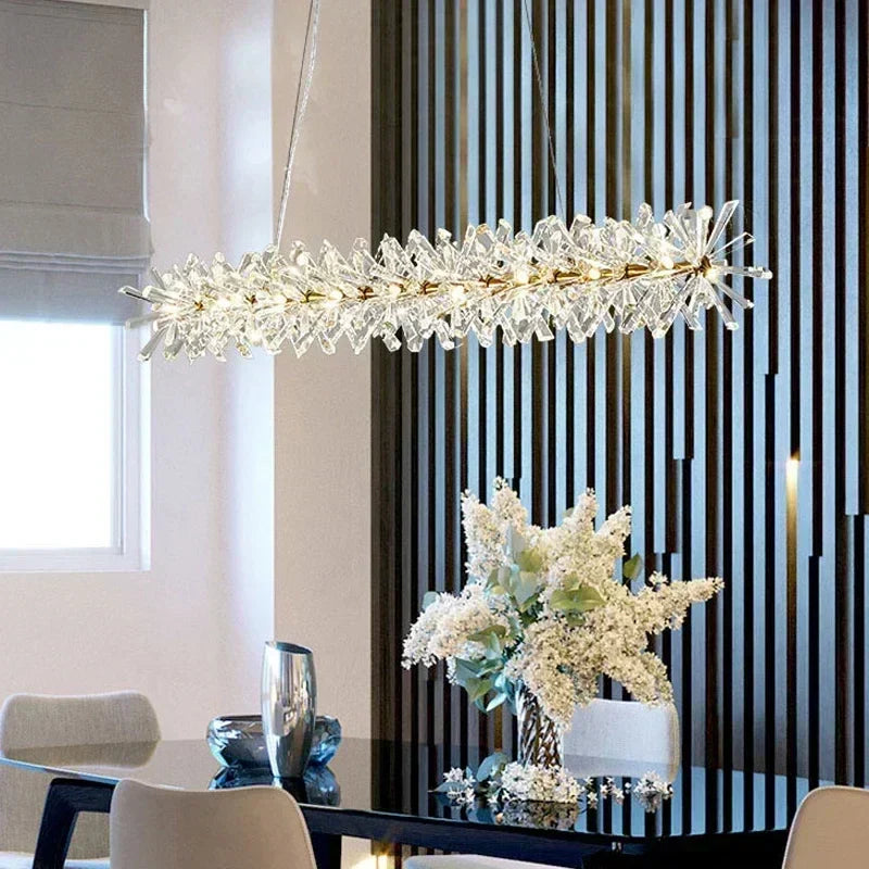 Luxury Crystal Chandelier LED Ceiling Light for Modern Living Room & Bedroom