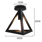 Industrial LED Ceiling Light: Modern Retro Loft Plafonniers for Living Room Kitchen Cage Home Decor