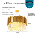 Golden Crystal Chandelier LED Lighting for Dinning Room